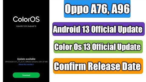 Oppo A76 A96 Android 13 Official Update Rollout Date | Confirm Release Date