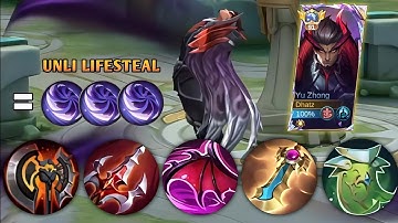 WHEN GLOBAL YU ZHONG ABUSE THIS SPELL VAMP BUILD INSANE LIFESTEAL! (must try)