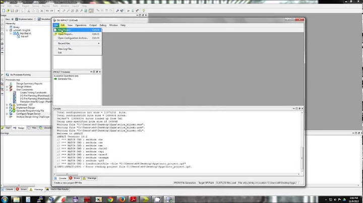 Xilinx iMPACT - Digilent Atlys board with external SPI flash