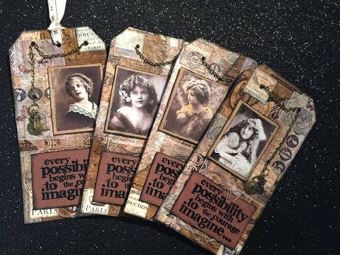Video: How To Make Tags In Vintage Style
