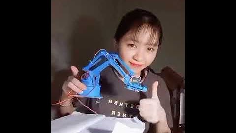 Điều khiển cánh tay robot 4 bậc tự do, sử dụng arduino