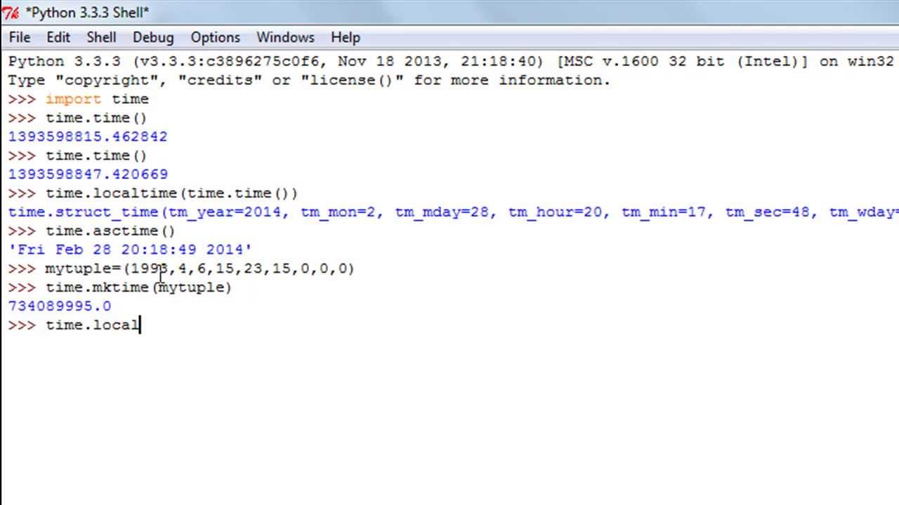 Python Programming Tutorial 33: & Time Functions (Part-1) - YouTube