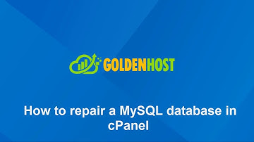 cPanel Tutorial! How to repair a MySQL Database in cPanel