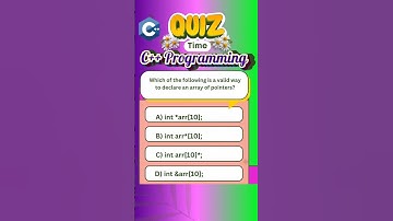 C++programming #mcqs#c++programming #c++tutorial #c++forbeginners #c++#pointers #arrays #viralshort