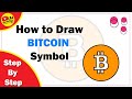 Bitcoin symbol drawing youtudraw