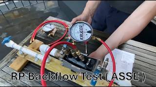 Testing the RP / RPZ - ASSE 5000 1-hose Procedures - Backflow Preventer Field Test Series