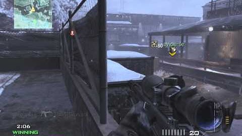 mw3 luckiest sniper kill ever, slow motion