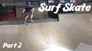 Learn to Surf Skate Pt 2, Basic Lip Tricks and Wooden Bowl Riding on a Carver Triton at Prevail