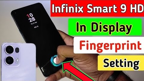 How to set display fingerprint lock in infinix smart 9 HD/fingerprint lock kaise lagaye infinix me
