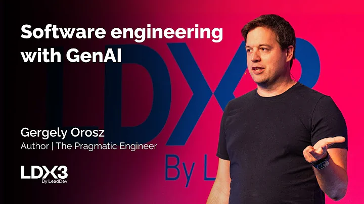 Software engineering with GenAI | Gergely Orosz | LDX3 London 2025