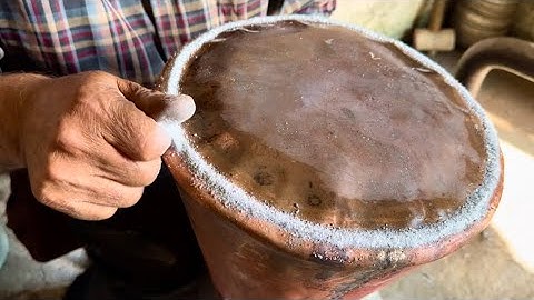 Coppersmithing Magic: Transforming Raw Copper into a Large Pitcher⚒️🇮🇷🔥
