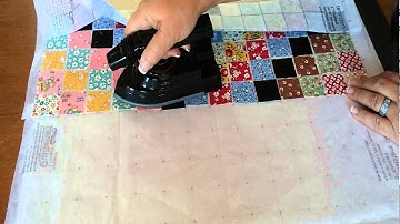 Fusing Easy Piecing panels together