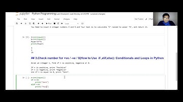 Loops and Conditions in Python | If Elif Else  Condition |  Programming  for  Checking a Number