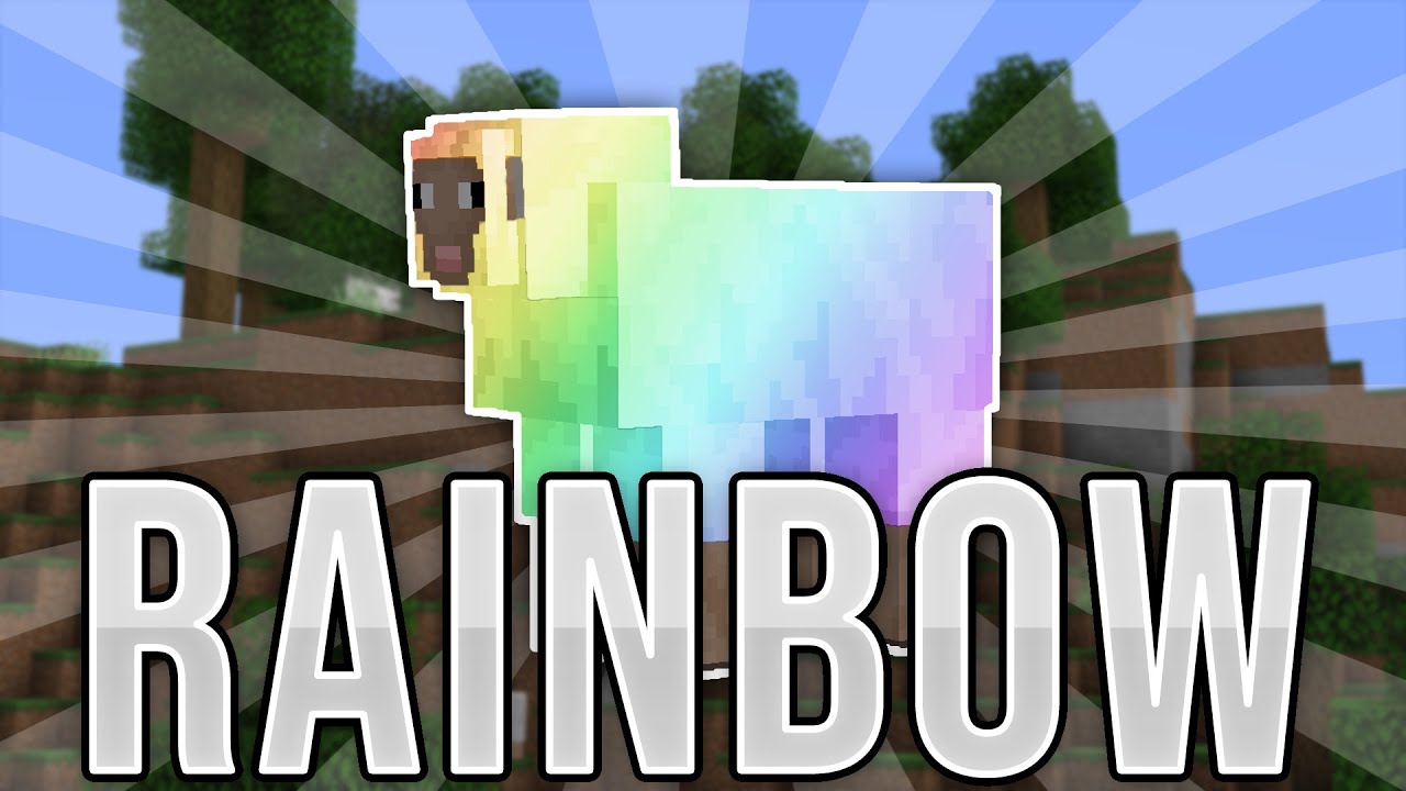 MINECRAFT How To Make A RAINBOW Sheep! 1.16.5 (2021) - YouTube