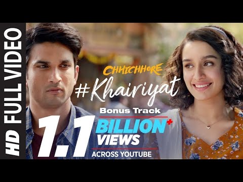 Full Song: KHAIRIYAT (BONUS TRACK) | CHHICHHORE | Sushant, Shraddha | Pritam, Amitabh B|Arijit Singh