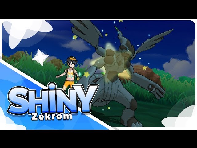 Live] Shiny Zekrom in Pokemon Ultra moon after 1480 SRs! 