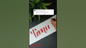 Calligraphy Tanusha name writing #calligraphy #brushpens #tanusha