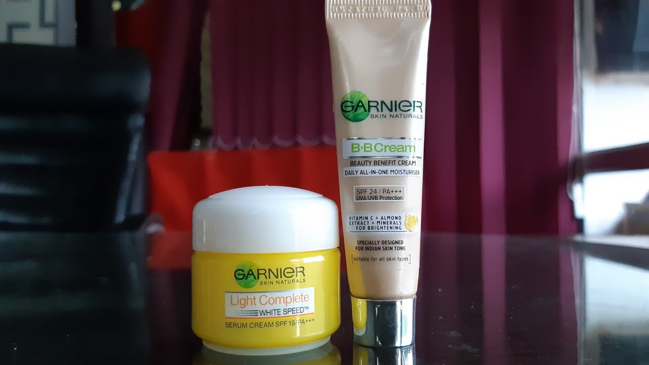 Garnier Light Complete Speed White Fairness Cream With Serum And Garnier Bb Cream Review Youtube