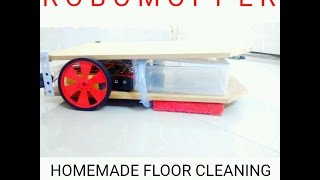 ROBOMOPPER : Simple  Homemade Floor Cleaning Robot