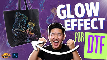 Halftone and Knockout for DTF GLOW Effect