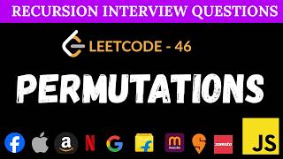Permutations - Leetcode 46 | Backtracking Solution
