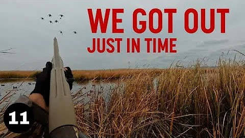 Duck Hunting In the Middle of No Where When A Massive Snow Storm Hits!