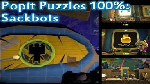 Little Big Planet 3 100% Prize Bubbles - Popit Puzzles 14 Sackbots