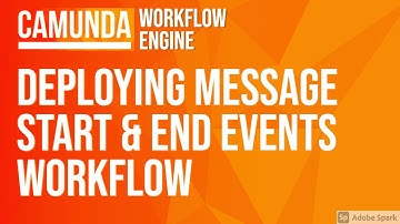 Camunda Workflow Demo Message Start and End Event #13
