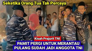 Mengharukan Prajurit TNI Tiba-tiba Pulang Kampung Langsung Peluk Orang Tua Telah Lulus Jadi TNI AL