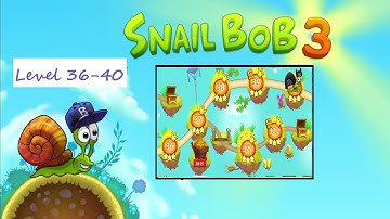 Snail Bob 3 : Level 36 - 40 | including time modes