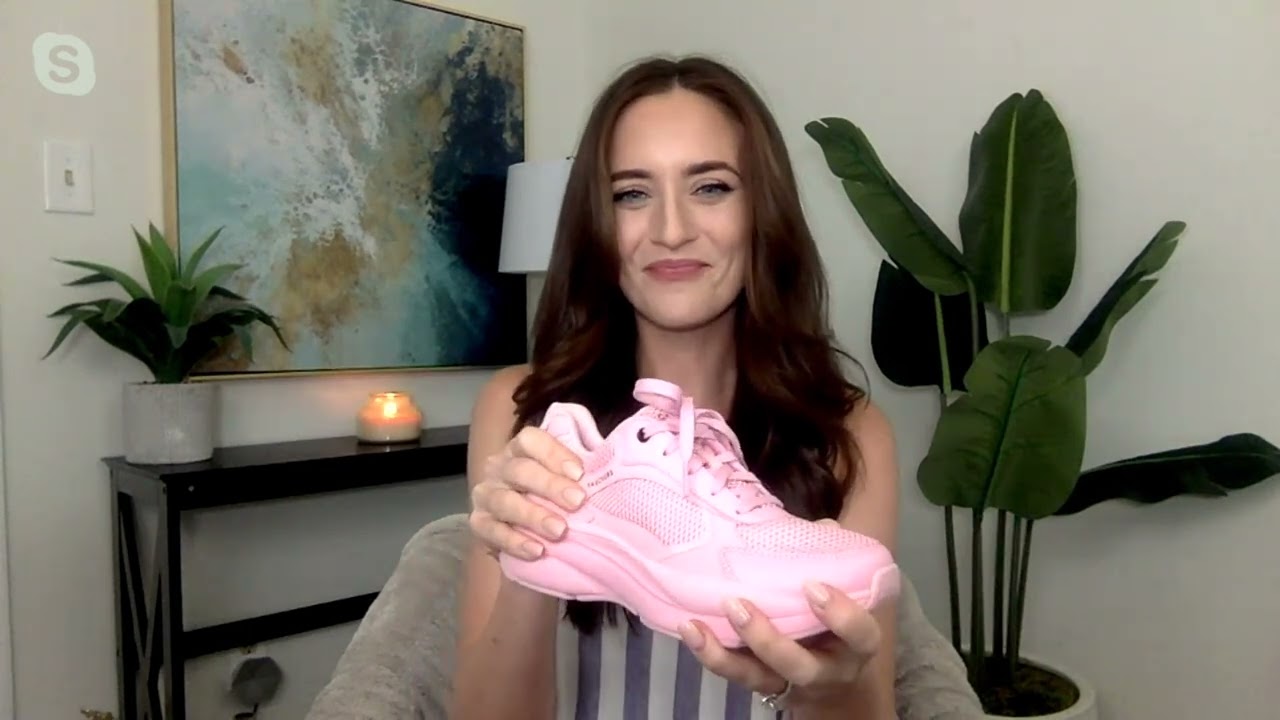 SKECHERS★STREET TWISTERZ★厚底★PINK Skechers Street Twisterz Washable Casual Lace-Up Sneaker