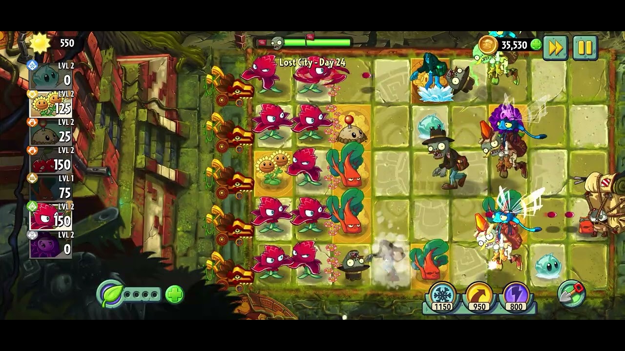 Plants vs Zombies 2 - Lost City - Day 24 - 2026 Gameplay - YouTube