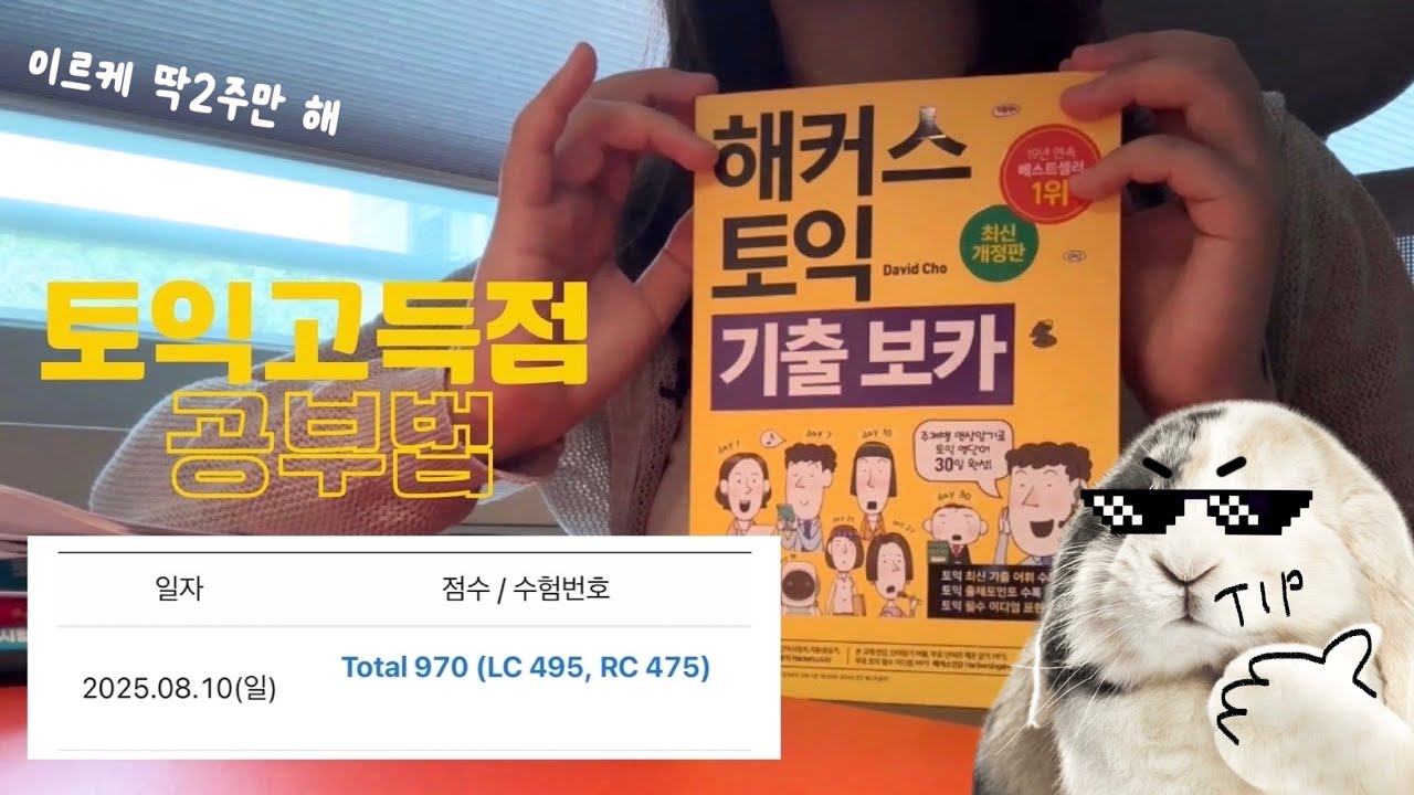 토익 970점 찍은 공부법, 진짜 딱 이것만 하기