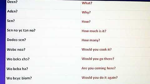 Twi For Beginners 🇬🇭 Daily Questions in Twi