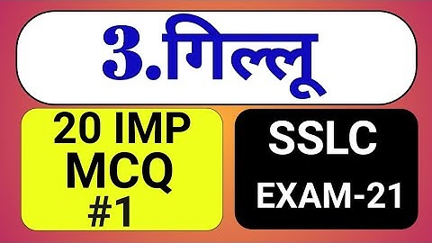 3.Gillu-20 MCQ