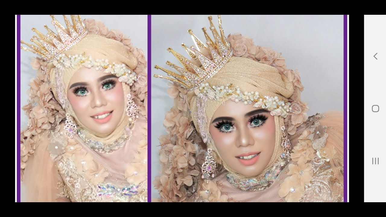 Tutorial Hijab Pengantin Barbie Berbung Bunga Tren 2019 YouTube