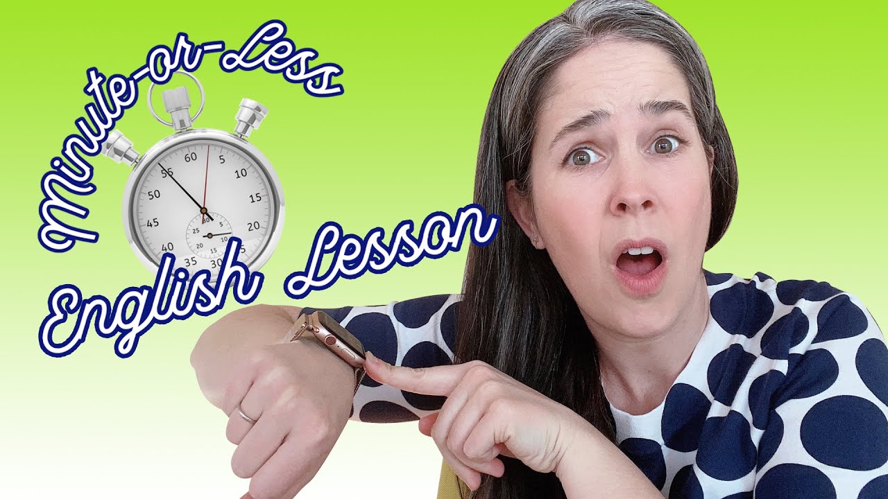 🕐 Strapped for Time MinuteEnglish YouTube