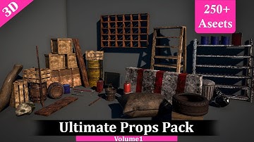 New asset alert! Ultimate Props Pack Volume-1 now on Unity Asset Store #GameDev #AssetStore