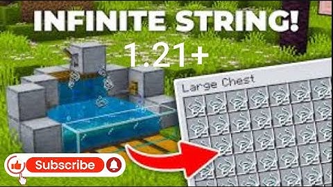 1.21+ Minecraft String Farm Tutorial !