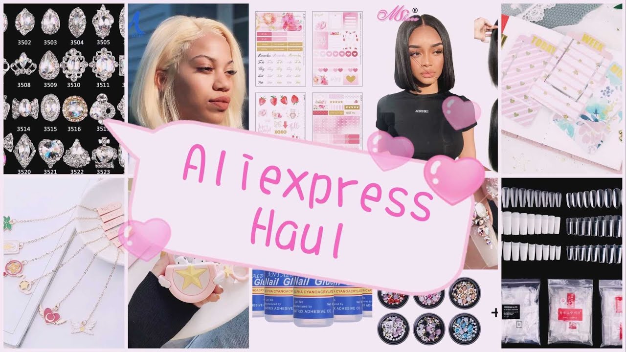 MAY 2020 Aliexpress Haul | Nails, Planner, Wigs