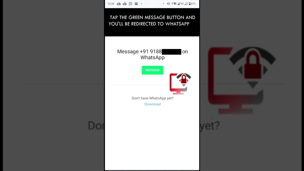 WHATSAPP TRICK HOW TO SEND MESSAGE WITHOUT SAVING NUMBER YouTube