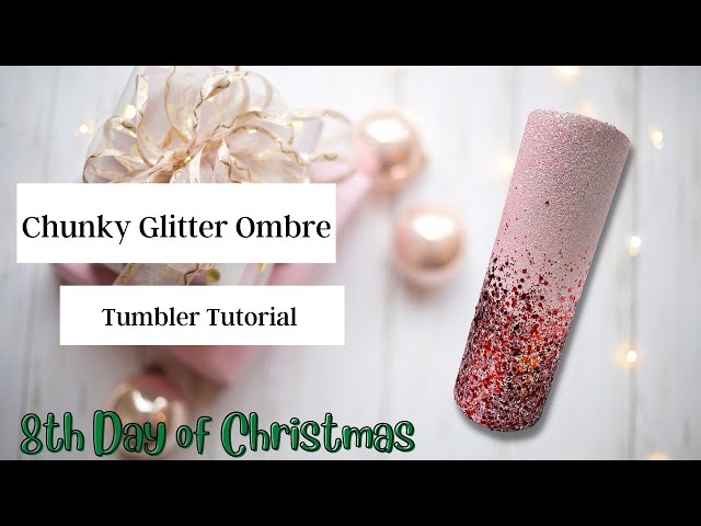 Pink Christmas Bells Chunky Glitter Sheet