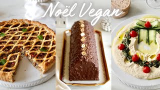 Menu De Noël Vegan Couronne, Tourtière, Bûche Façon Rocher