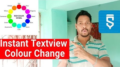 instant text view colour change project in sketchware pro #AndroidAppdeveloper#sketchware