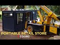 New portable retail store built with shipping container  retail store delivery to coorg