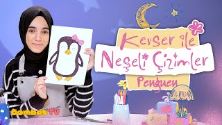 Kevser Ile Neşeli Çizimler 34 Bölüm Penguen Resmi Çiziyoruz 