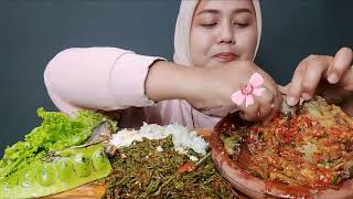 BIBIR PANAS‼️TERONG GEPREK TUMIS PEDAS PAKIS WOW NIKMATNYA || #asmr #mukbang #eating