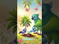 Pigeon and parrot 🦜 story #aivideo #youtubeshorts #cartoon #shortvideo Like and subscribe 👍