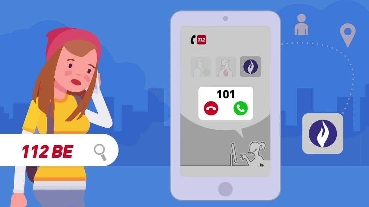 App 112 BE : l'application qui sauve des vies – partie 3 : police - YouTube
