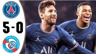 PSG VS STRASBOURG 5-0 | HIGHLIGHTS & GOALS 2021